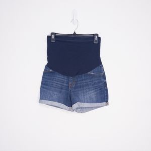 Liz Lange Maternity Jean Shorts Blue Size Small